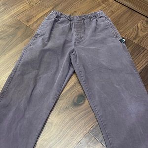 Stussy BEACH PANT BRUSHED COTTON - XS Wine color - Unisex